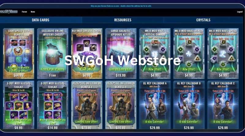 SWGoH Webstore: Your Ultimate Hub for Digital Star Wars Collectibles