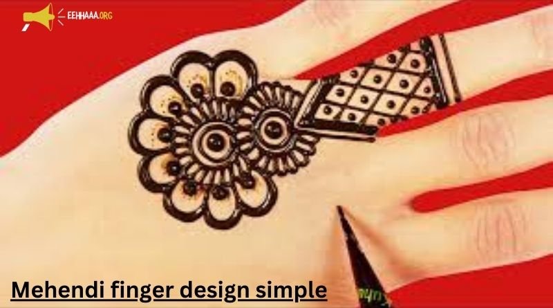 mehendi finger design simple